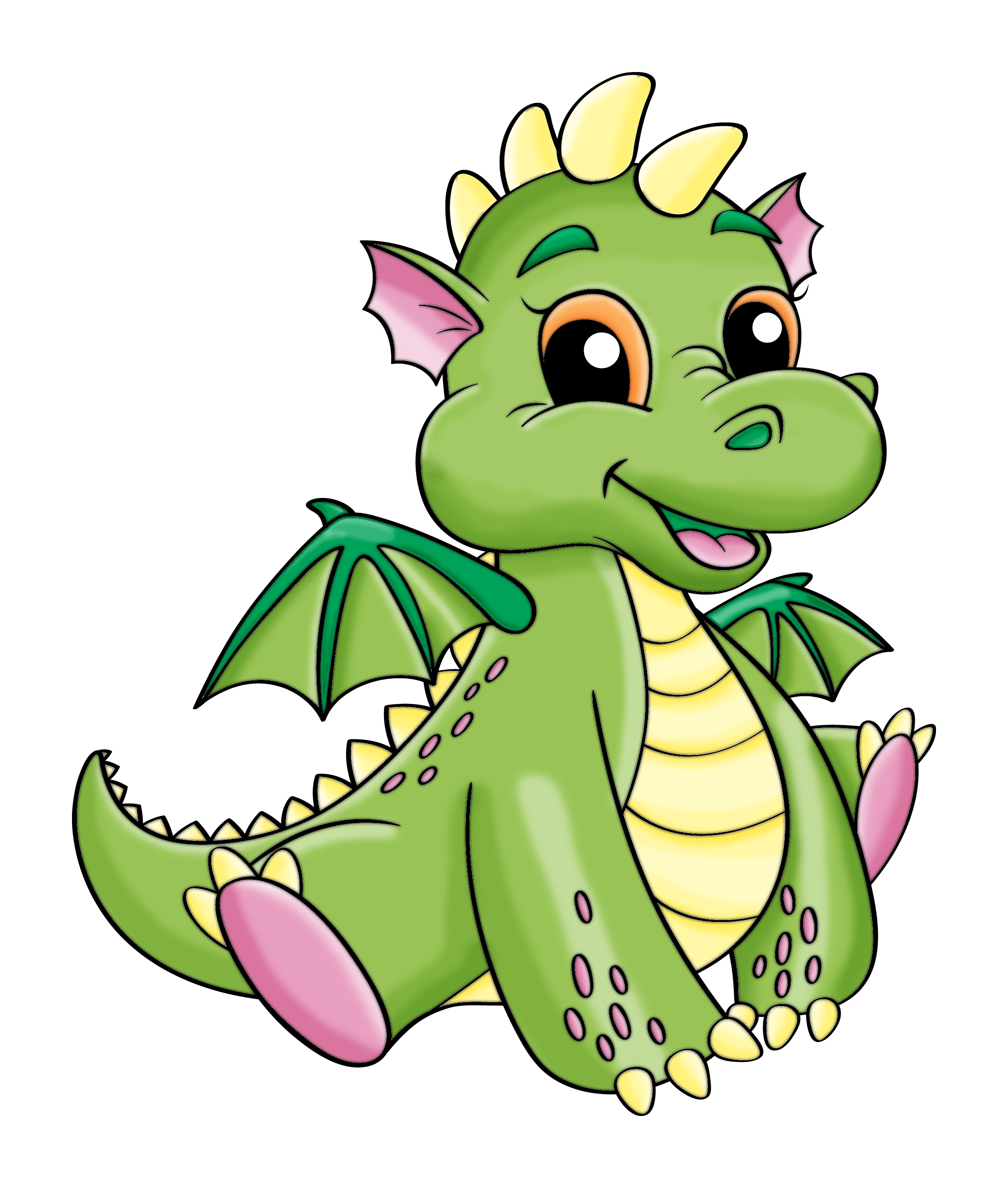 picture of a dragon with shading